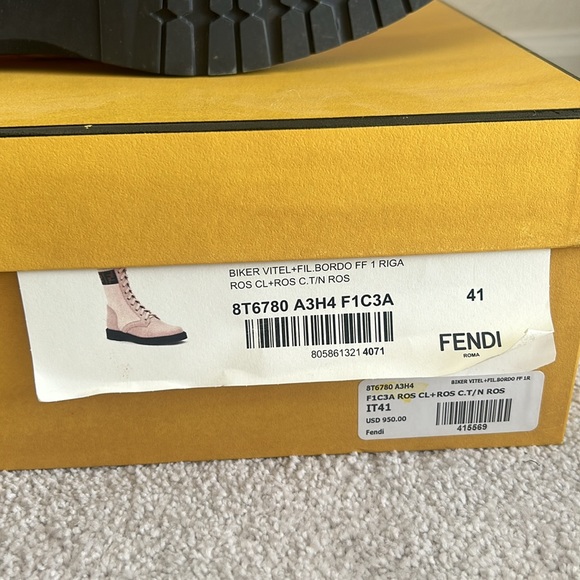 Fendi Zucca Combat Boot | Size 41 - Picture 6 of 6